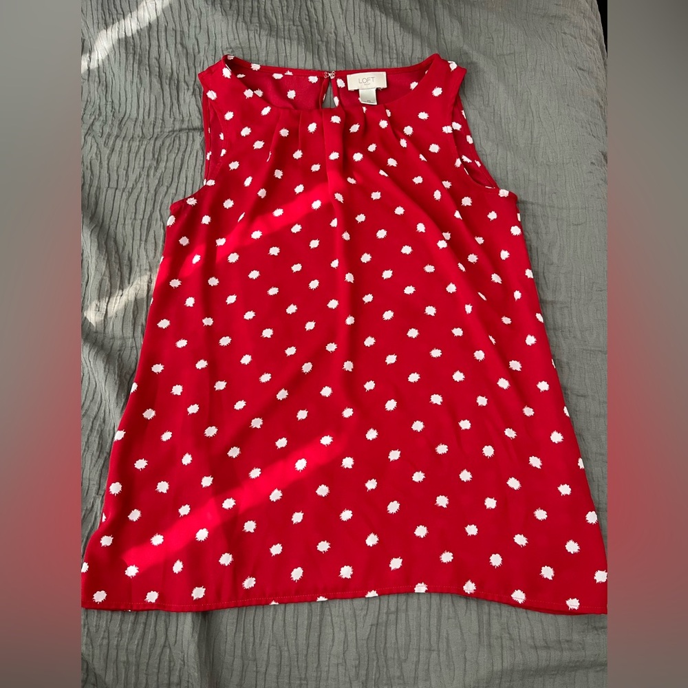 XS sleeveless Loft Outlet blouse